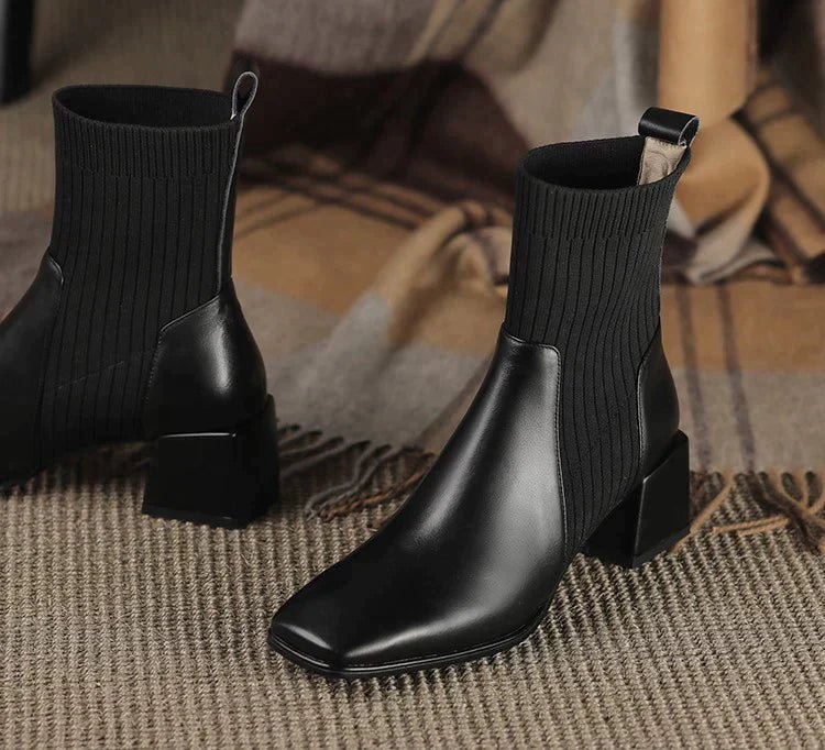 Dallas Bota Feminina Texana Western Cano Curto com Malha - Mais Conforto Mais Estilo