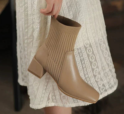 Dallas Bota Feminina Texana Western Cano Curto com Malha - Mais Conforto Mais Estilo