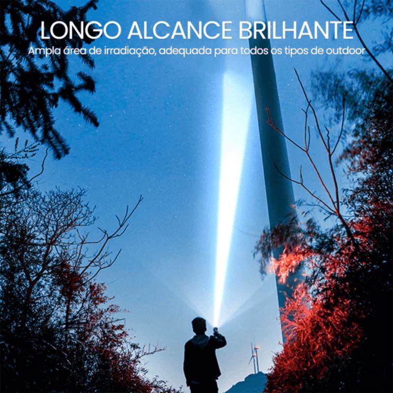 Lanterna Tática 4 em 1 | Ultra Potente e Indestrutível