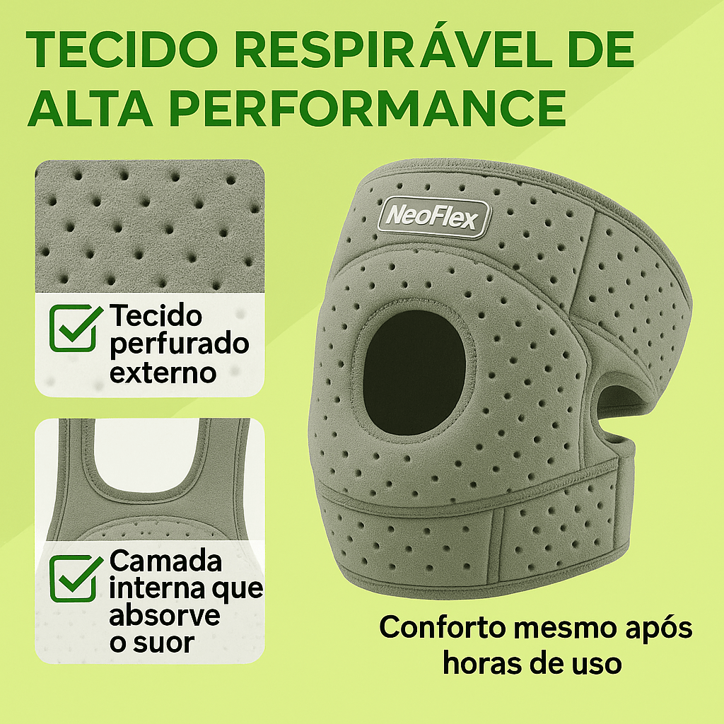Joelheira Neoflex™ – Mais Segurança para Caminhar Sem Dor