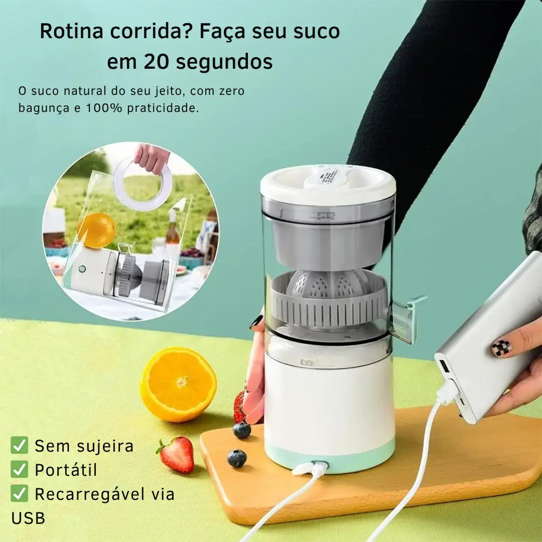 Espremedor elétrico portátil USB + Bônus especial