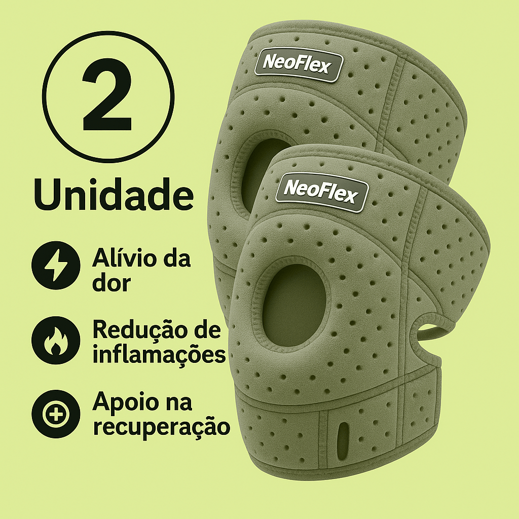 Joelheira Neoflex™ – Mais Segurança para Caminhar Sem Dor