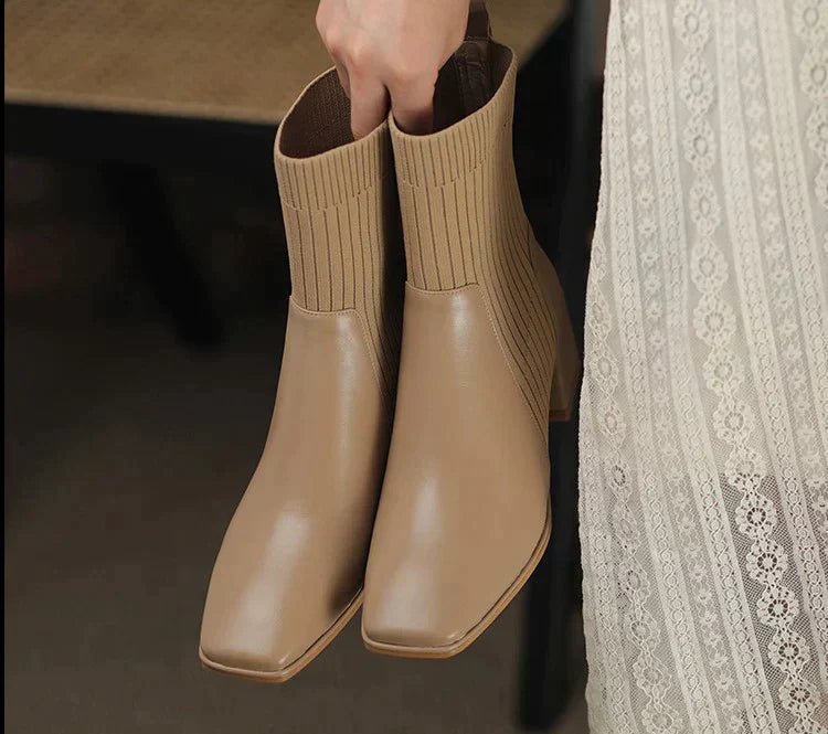 Dallas Bota Feminina Texana Western Cano Curto com Malha - Mais Conforto Mais Estilo