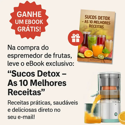 Espremedor elétrico portátil USB + Bônus especial